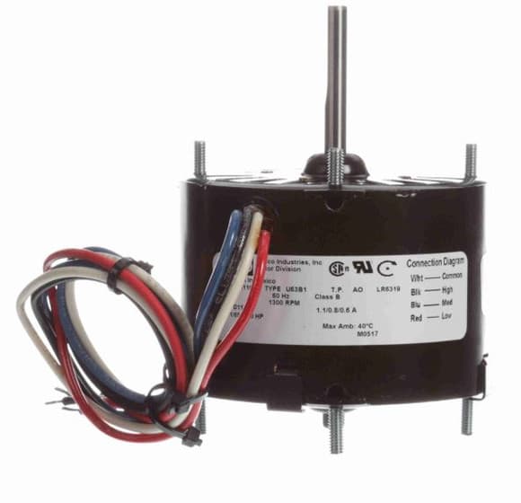 Fasco D1134 Motor | 1/50 hp 1300 RPM 3-Speed CW 3.3″ Diameter 115V (West Bend McGraw)