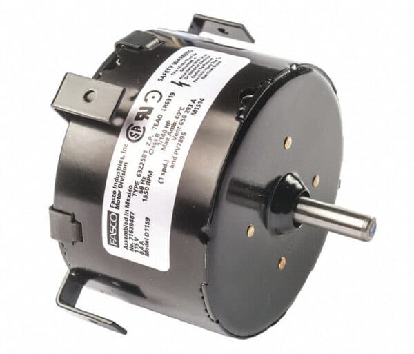 Fasco D1159 Motor | 1/130 hp 1500 RPM CCW 3.3″ Diameter 115 Volts Fasco Electric