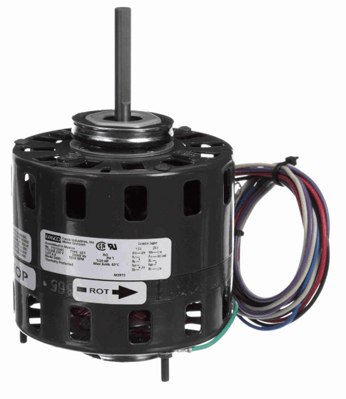 Fasco D495 Motor | 1/20 hp 1050 RPM CCW 5″ Diameter 115/208-230 Volts