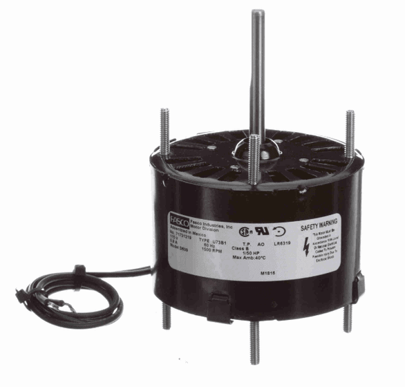 Fasco D609 Motor | 1/50 hp 1500 RPM CCW 3.3″ Diameter 115 Volts