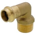 1/2″ Copper Press x 3/4″ MIP Forged DZR Brass Transition Elbow (Lead Free)