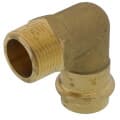 3/4″ Copper Press x MIP Forged DZR Brass Transition Elbow (Lead Free)