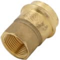 1″ Copper Press x 3/4″ FIP DZR Brass Transition Adapter (Lead Free)