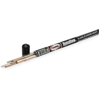 Harris Brazing Alloy: Phos Copper, 6% Silver, 0.05 in x 1/8 in x 20 in, Bare, Dynaflow, 7 PK
