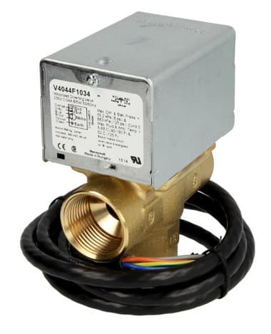 Honeywell V8044C1065B, Three-way zone valve 1″ IT 24 V/50 Hz