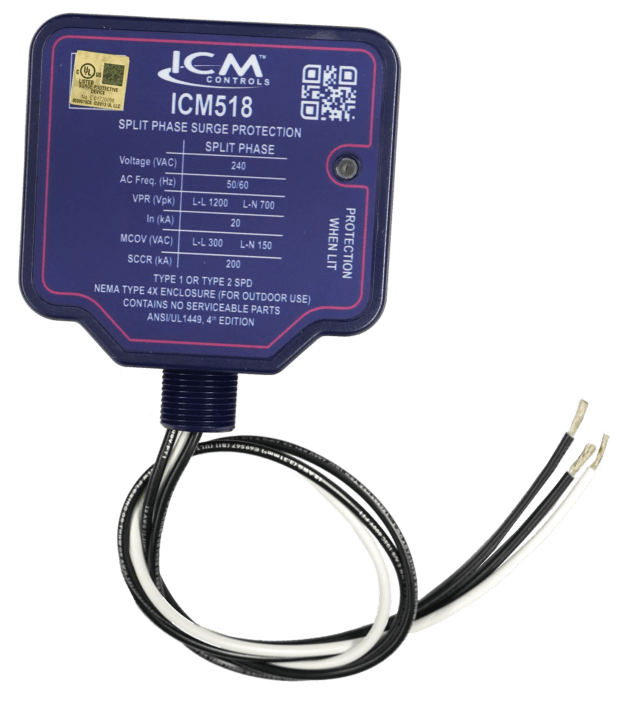 ICM Controls ICM518 240 VAC Split Phase Surge Protective Device