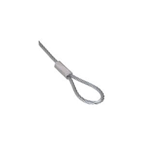 Loop Ended Wire Rope – 2mm Wire – 3m Long (10 Pack)