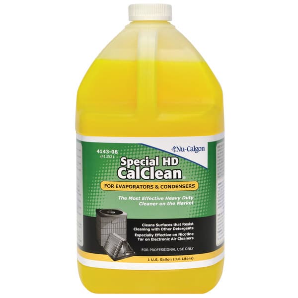 Nu-Calgon 4143-08 1 Gallon Special HD CalClean Heavy Duty Evaporator and Condenser Cleaner – 4/Case