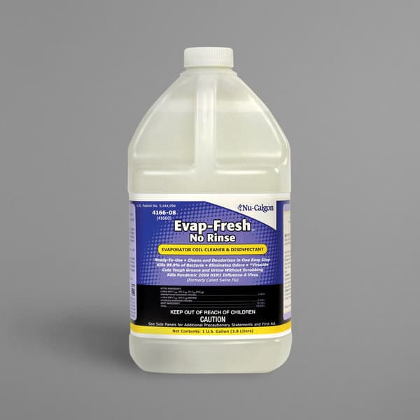 Nu-Calgon 4166-08 1 Gallon Evap-Fresh No Rinse Evaporator Coil Cleaner and Disinfectant – 4/Case