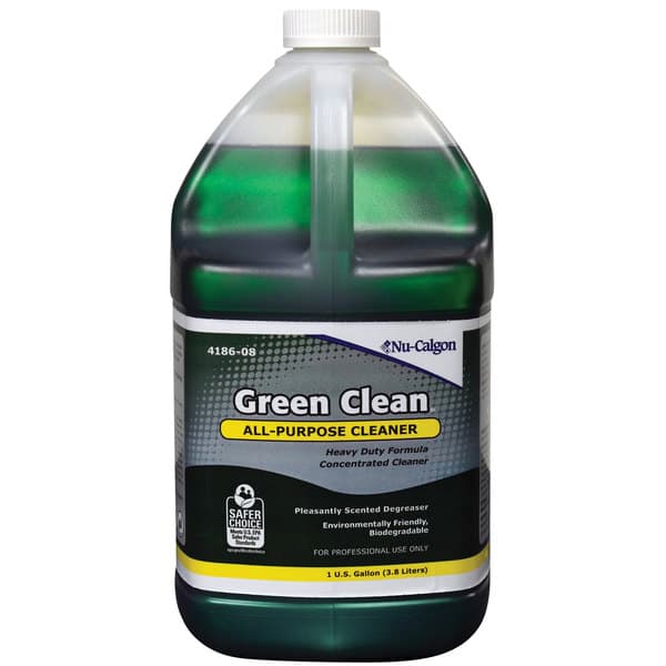 Nu-Calgon 4186-08 1 Gallon Green Clean All-Purpose Cleaner – 4/Case