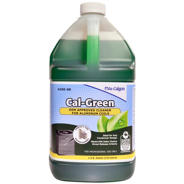 Nu-Calgon 4190-08 1 Gallon Cal-Green Aluminum Condenser Coil Cleaner – 4/Case