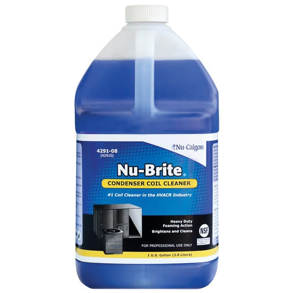 Nu-Calgon 4291-08 1 Gallon Nu-Brite Condenser Coil Cleaner – 4/Case