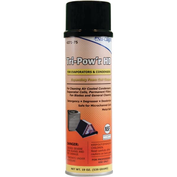 Nu-Calgon 4371-75 19 oz. Tri-Pow’r HD Aerosol Expanding Foam Coil Cleaner – 6/Case