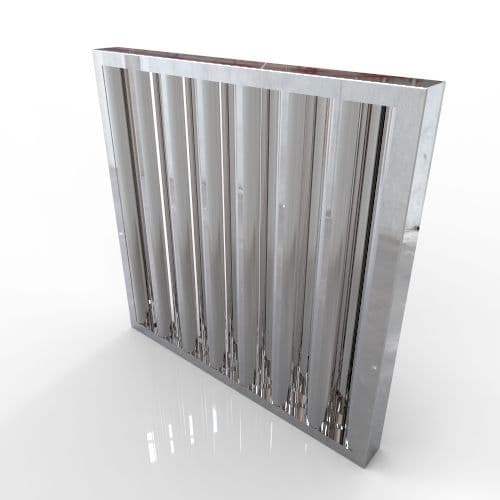 Stainless Steel Baffle Filter 496mm x 395mm x 45mm