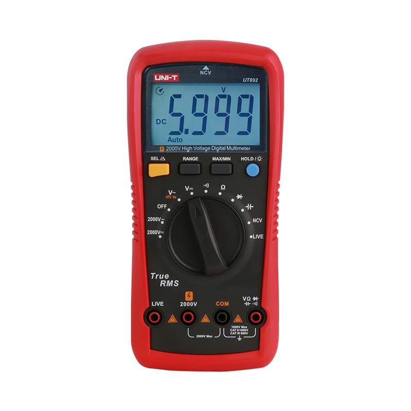 UT892 2000V AC/DC High Voltage Digital Multimeter – UNI-T Meters | Test & Measurement Tools and Solutions