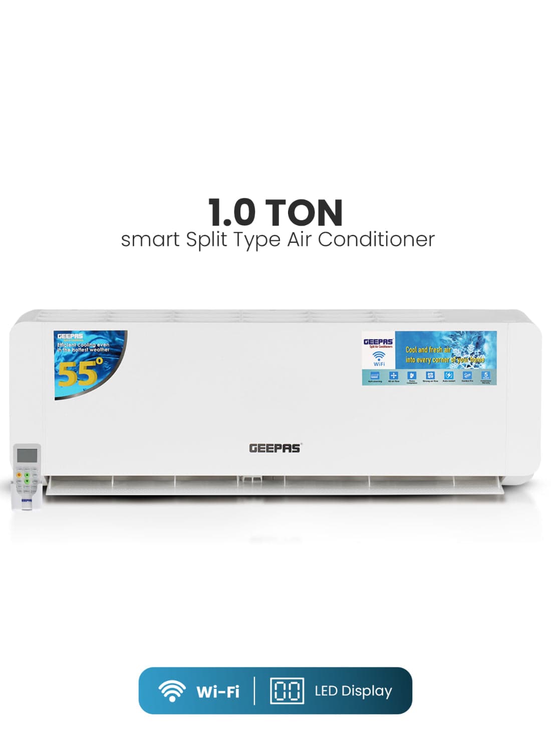GEEPAS 1.0 Tons Rotary Non-Inverter GACS1225CUE